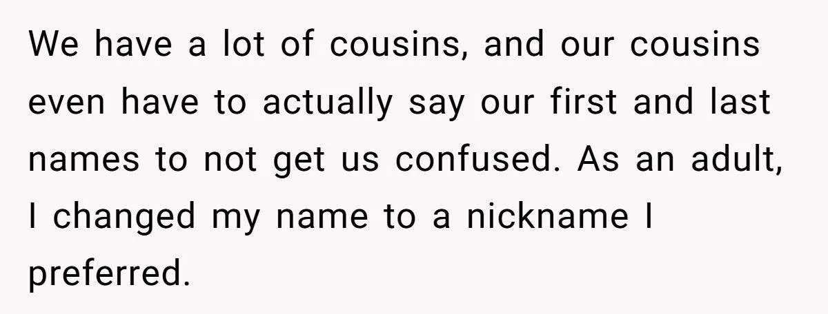She Named Her Daughter the Name Her Sister-in-Law Wanted First
