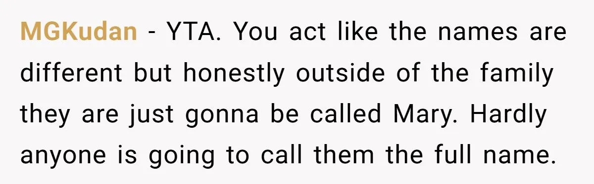 She Named Her Daughter the Name Her Sister-in-Law Wanted First