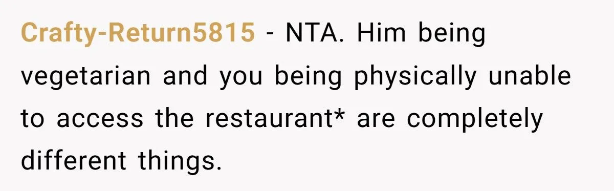 Wheelchair User Kicks Friend’s Boyfriend Out After Group Chose Restaurant He Couldn’t Even Enter