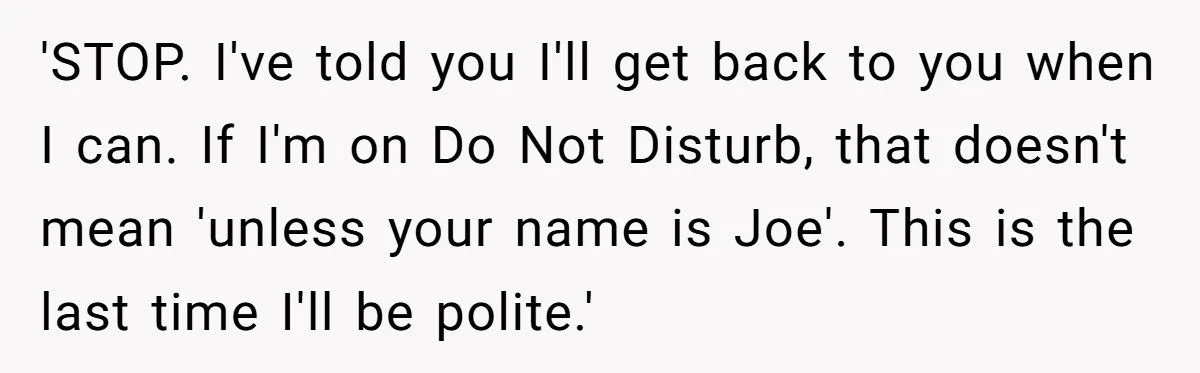 Worker Snaps t Coworker For Ignoring 'Do Not Disturb' Status