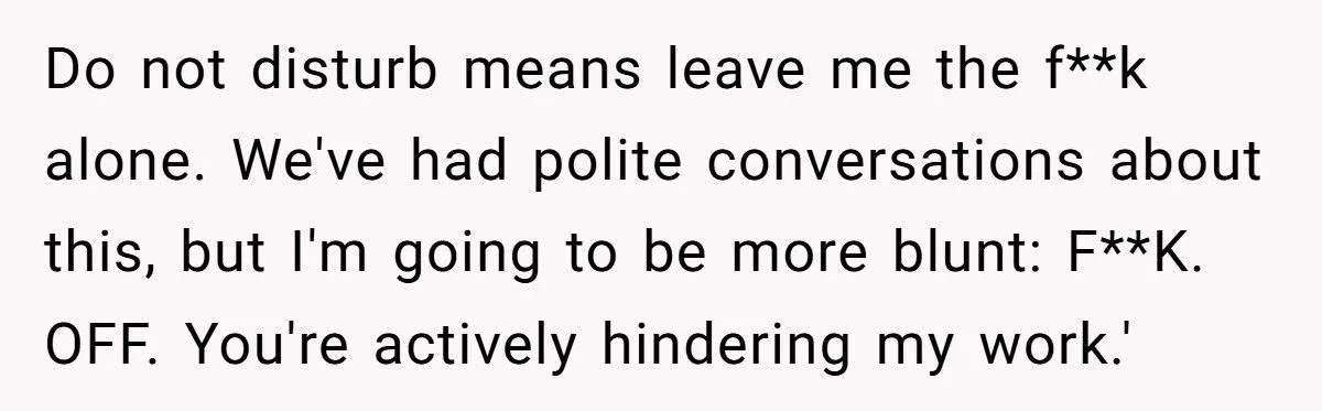 Worker Snaps t Coworker For Ignoring 'Do Not Disturb' Status