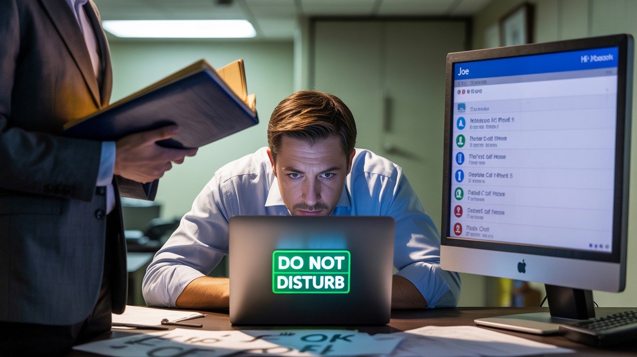 Worker Snaps t Coworker For Ignoring 'Do Not Disturb' Status Worker Snaps t Coworker For Ignoring 'Do Not Disturb' Status