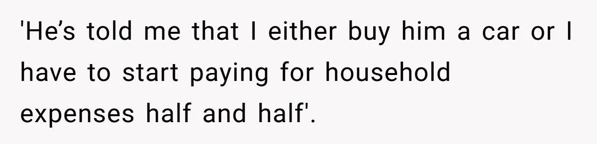 Stay-At-Home Mom’s Secret Book Deal Sparks Husband’s Demand For Luxury Car