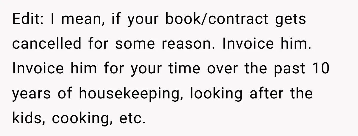 Stay-At-Home Mom’s Secret Book Deal Sparks Husband’s Demand For Luxury Car