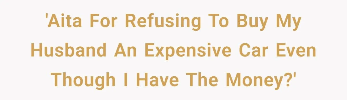 Stay-At-Home Mom’s Secret Book Deal Sparks Husband’s Demand For Luxury Car