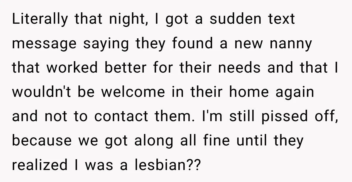 Fired Over Her Sexuality, This Nanny Said Goodbye to the Child She Loved - Was She Wrong?