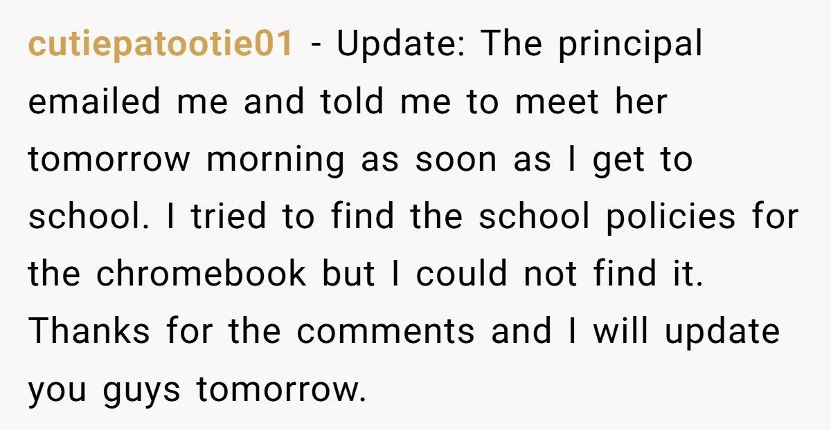 “Mind Your Own Screen!” - Student Reports ‘Creepy’ Teacher Who Closed Her Tabs at Lunch