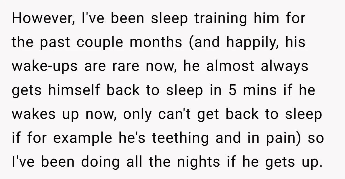 Husband Asks Pregnant Wife To Handle Toddler At 3 AM After Conference