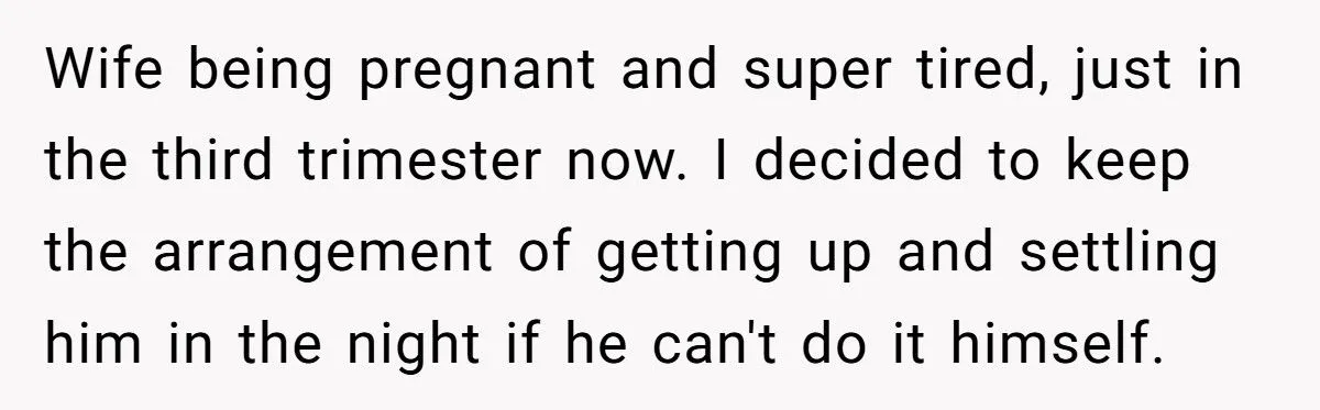 Husband Asks Pregnant Wife To Handle Toddler At 3 AM After Conference