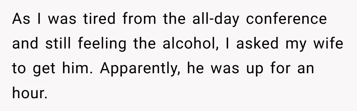 Husband Asks Pregnant Wife To Handle Toddler At 3 AM After Conference