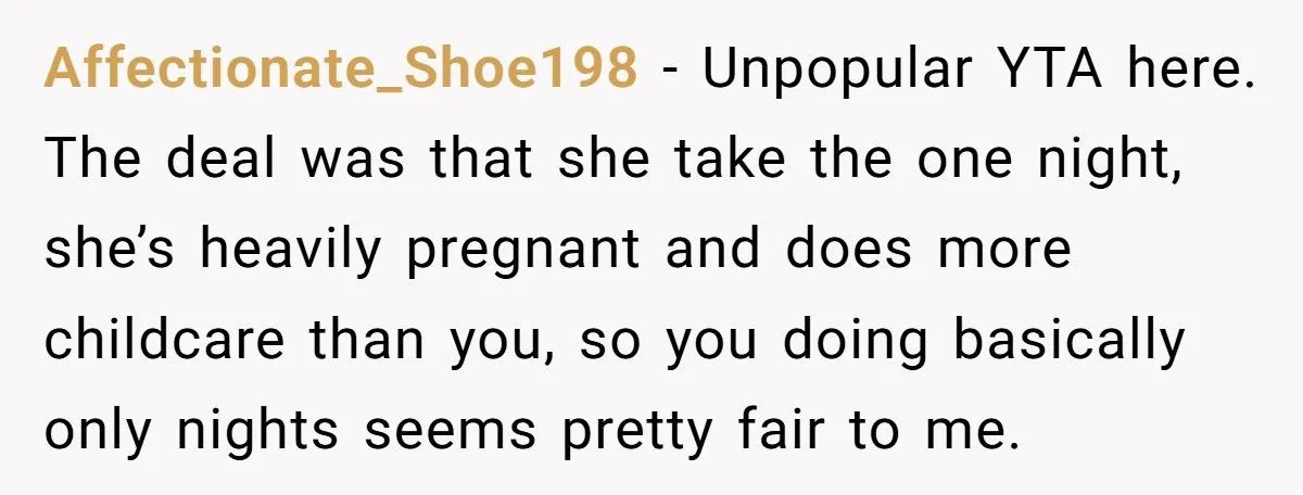 Husband Asks Pregnant Wife To Handle Toddler At 3 AM After Conference