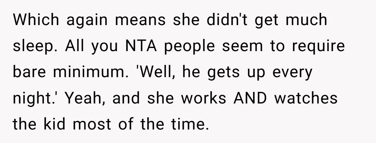 Husband Asks Pregnant Wife To Handle Toddler At 3 AM After Conference