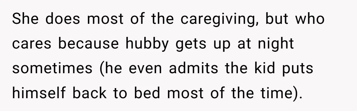 Husband Asks Pregnant Wife To Handle Toddler At 3 AM After Conference