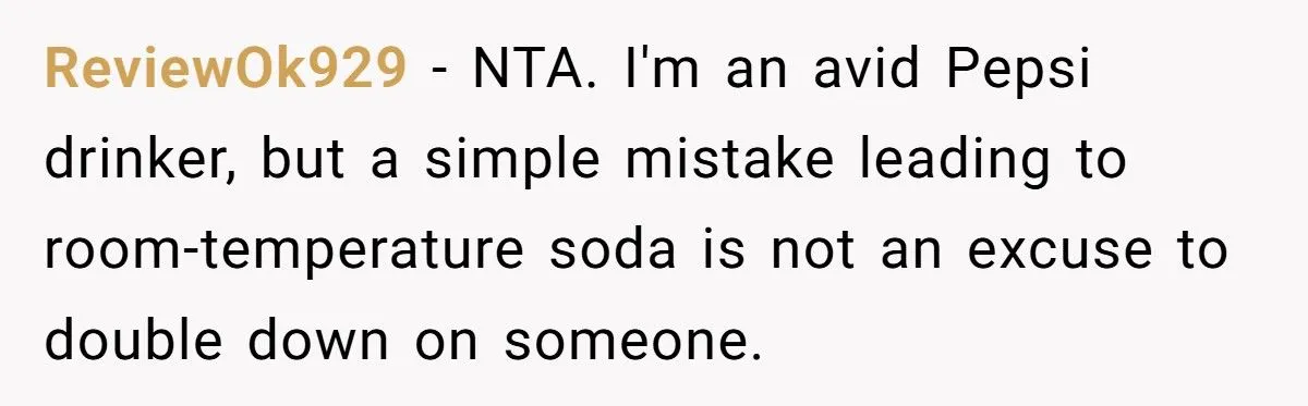 Woman Bans Stepdad From Christmas Over Pepsi Bottle Outburst