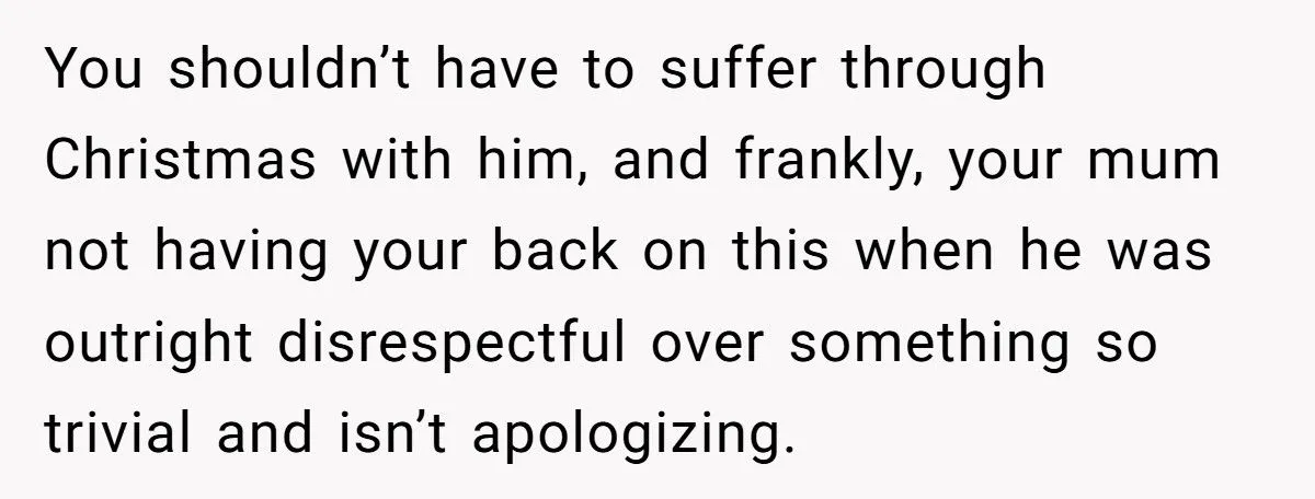 Woman Bans Stepdad From Christmas Over Pepsi Bottle Outburst