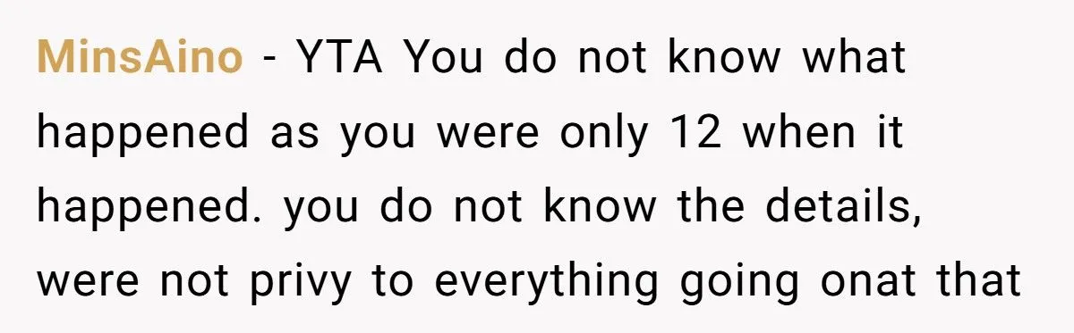 She Told Her Brother He Was Wrong to Hate Their Parents - And the Fallout Was Explosive