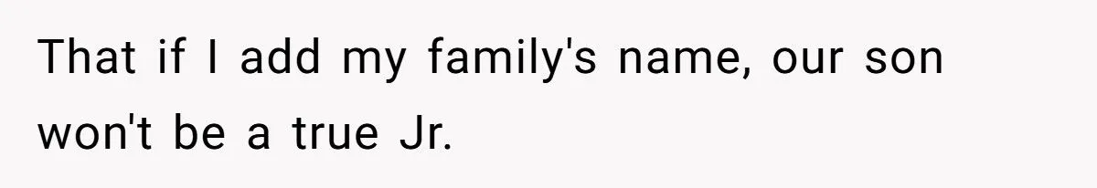 Husband’s Push For ‘True Jr.’ Name Sparks Family Naming Clash