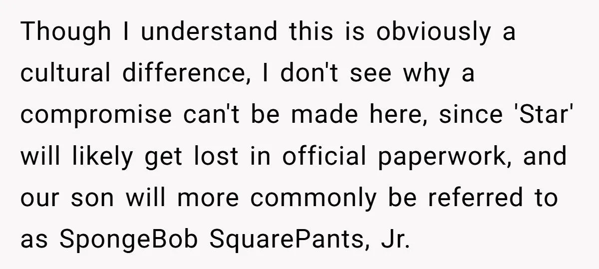 Husband’s Push For ‘True Jr.’ Name Sparks Family Naming Clash