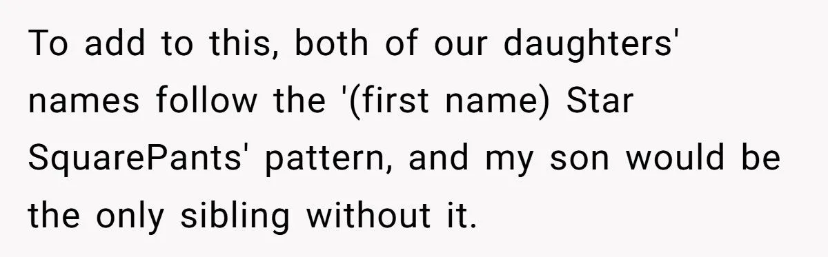 Husband’s Push For ‘True Jr.’ Name Sparks Family Naming Clash