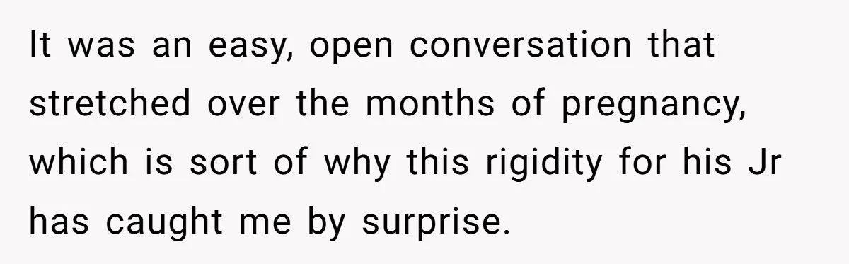 Husband’s Push For ‘True Jr.’ Name Sparks Family Naming Clash