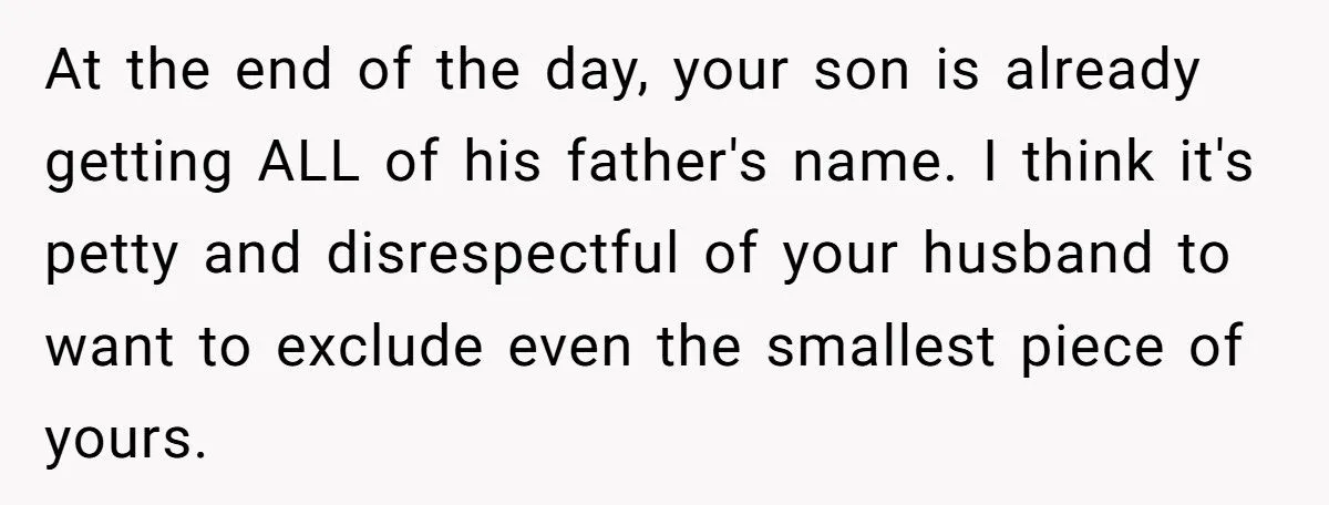 Husband’s Push For ‘True Jr.’ Name Sparks Family Naming Clash