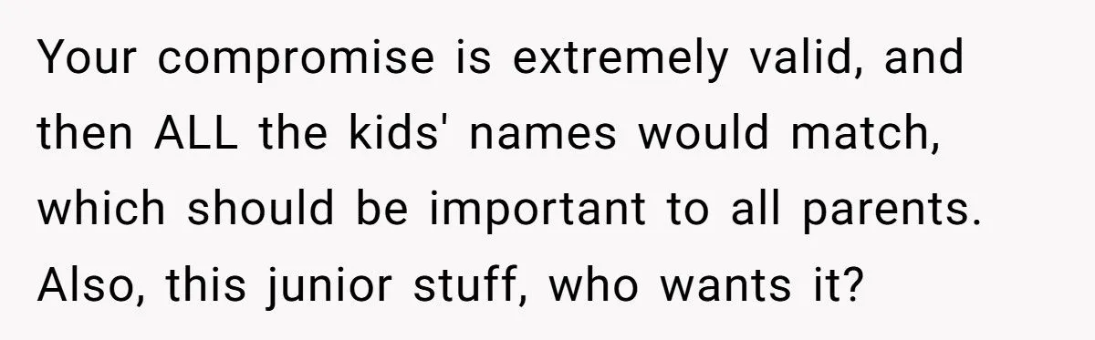 Husband’s Push For ‘True Jr.’ Name Sparks Family Naming Clash