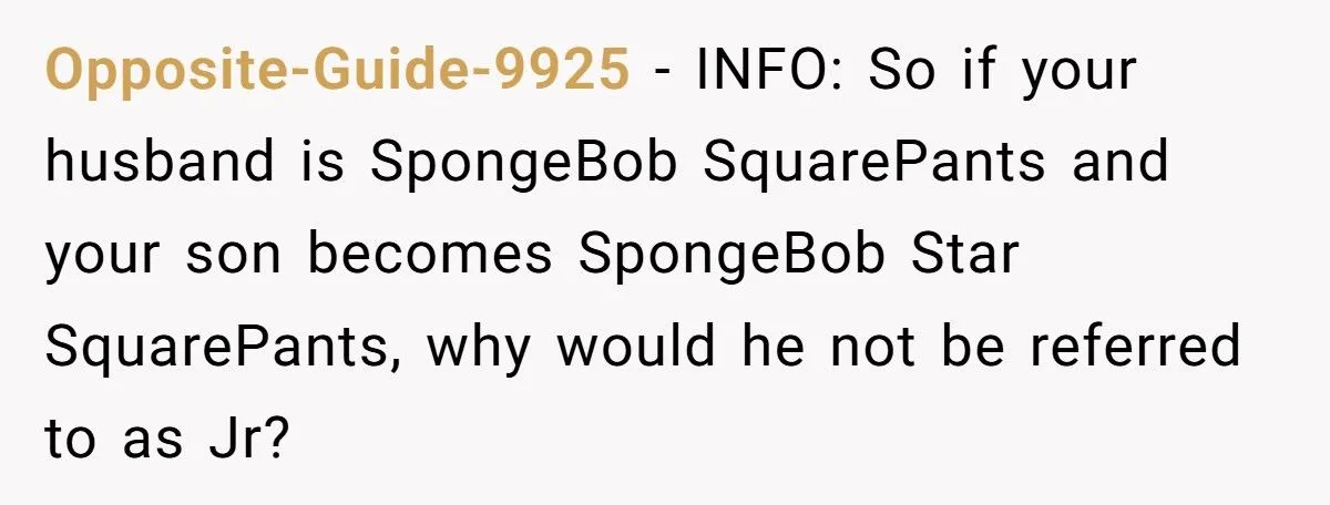 Husband’s Push For ‘True Jr.’ Name Sparks Family Naming Clash