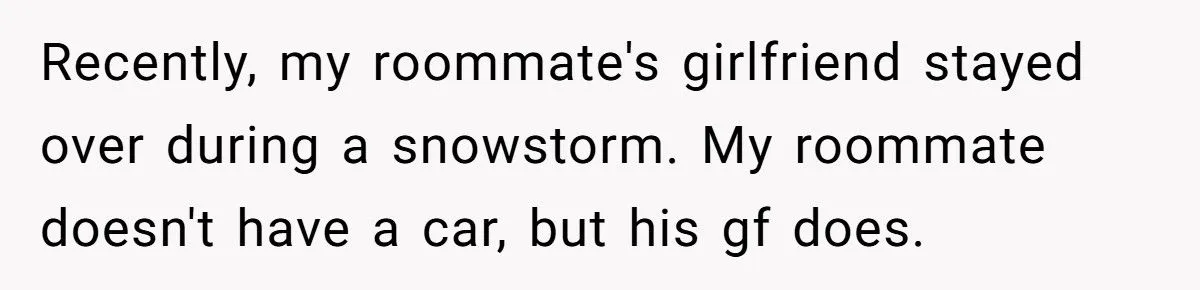 Midwestern Kindness Clashes With NY Roommate's Jealousy Over Snowy Car Scrape