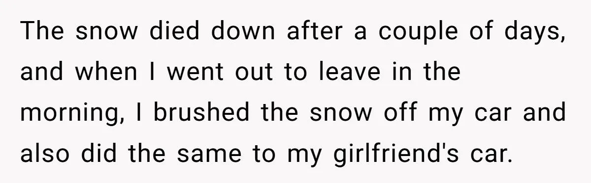 Midwestern Kindness Clashes With NY Roommate's Jealousy Over Snowy Car Scrape