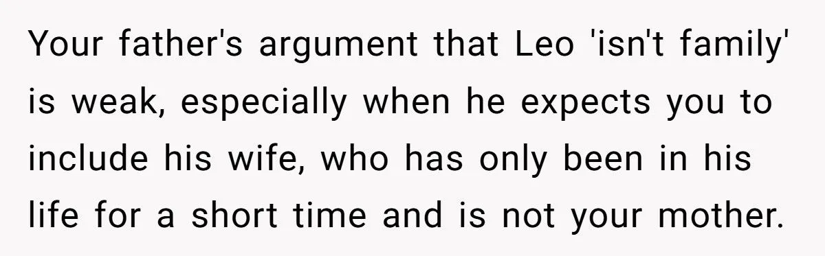 Dad Welcomes New Wife as ‘Family’ but Refuses to Accept Daughter’s Boyfriend — She Finally Snaps Back