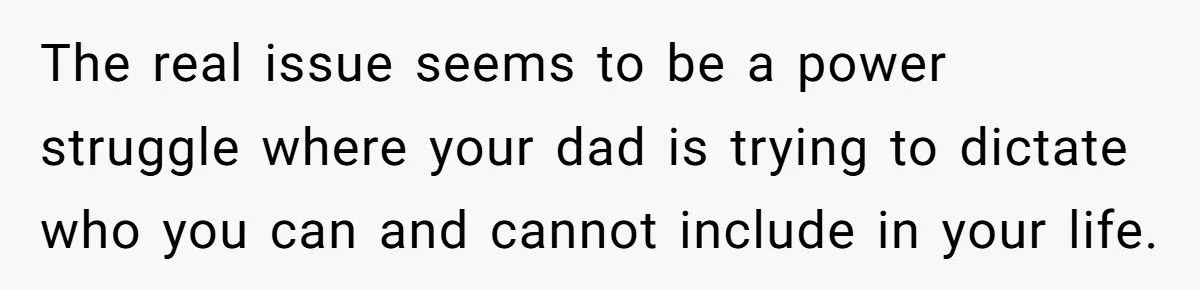 Dad Welcomes New Wife as ‘Family’ but Refuses to Accept Daughter’s Boyfriend — She Finally Snaps Back