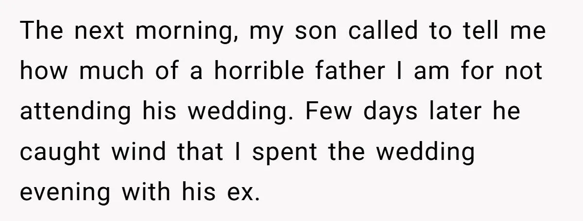 A Dad Skipped His Son’s Wedding to Support His Ex-Daughter-in-Law and Sparked a Family Feud