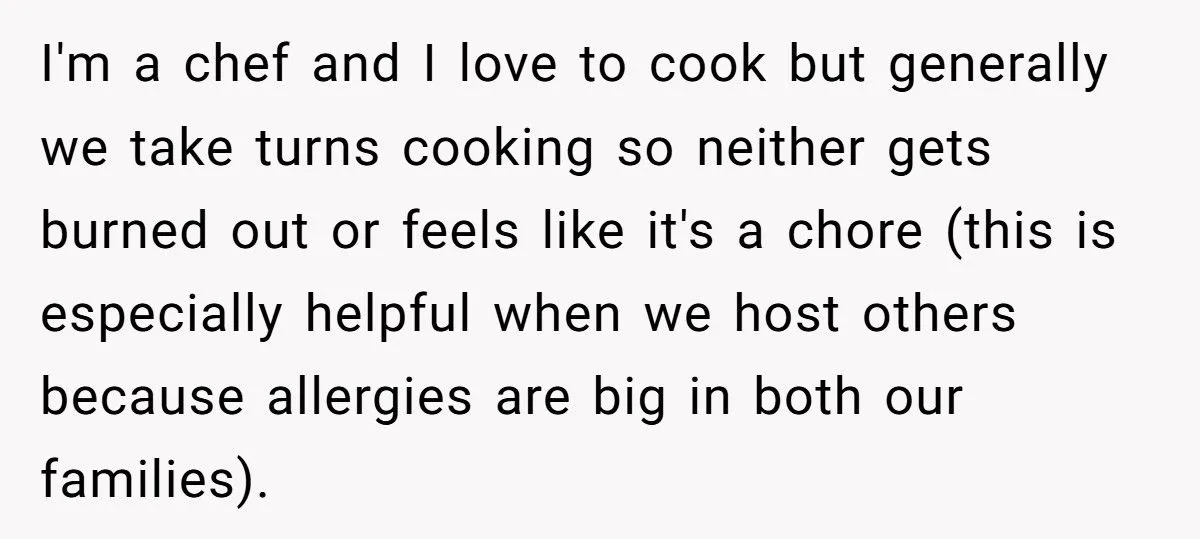 A Chef Refuses to Cook for His Pregnant Sister-in-Law, Telling Her to Rely on Her Husband