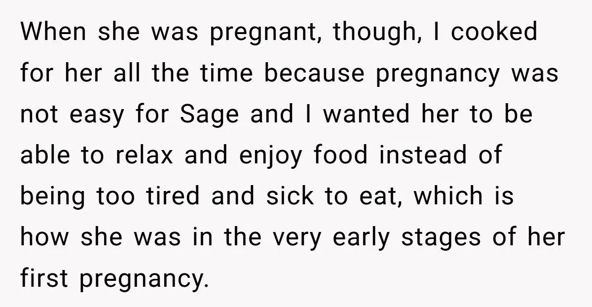 A Chef Refuses to Cook for His Pregnant Sister-in-Law, Telling Her to Rely on Her Husband