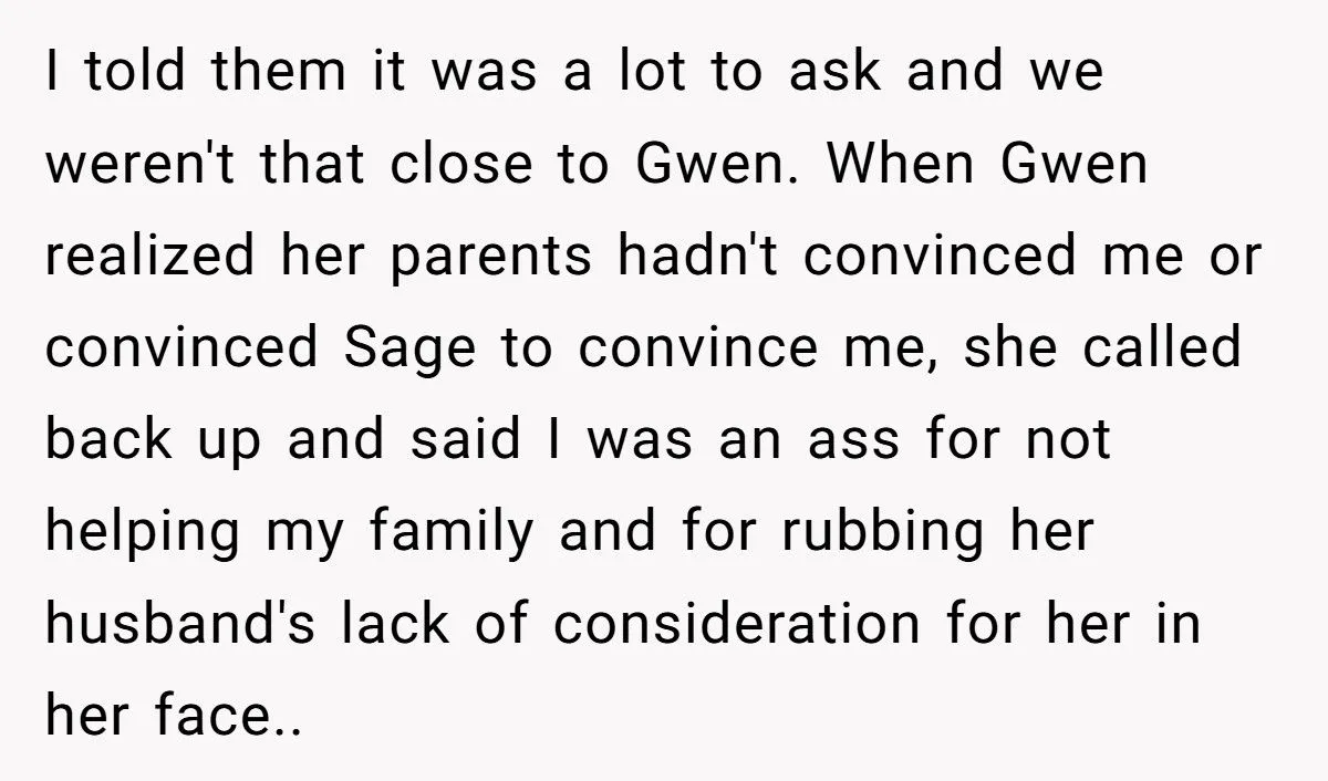 A Chef Refuses to Cook for His Pregnant Sister-in-Law, Telling Her to Rely on Her Husband