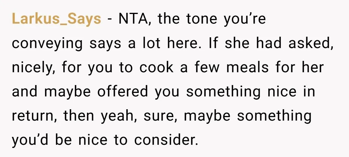 A Chef Refuses to Cook for His Pregnant Sister-in-Law, Telling Her to Rely on Her Husband