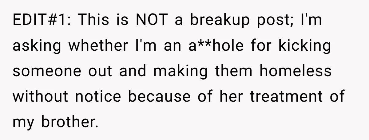 He Made His Girlfriend Leave After She Verbally Abused His Little Brother