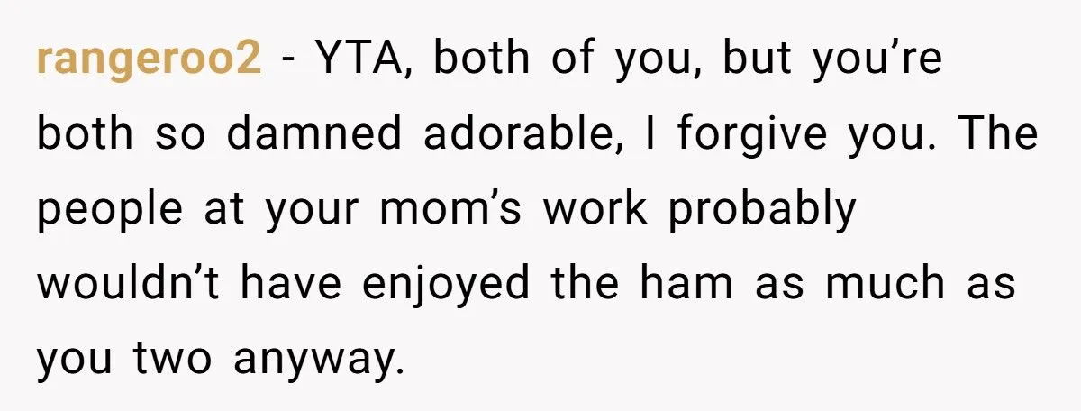 They Ate Every Last Slice of Work Ham and Now Mom Is Livestreaming the Shame