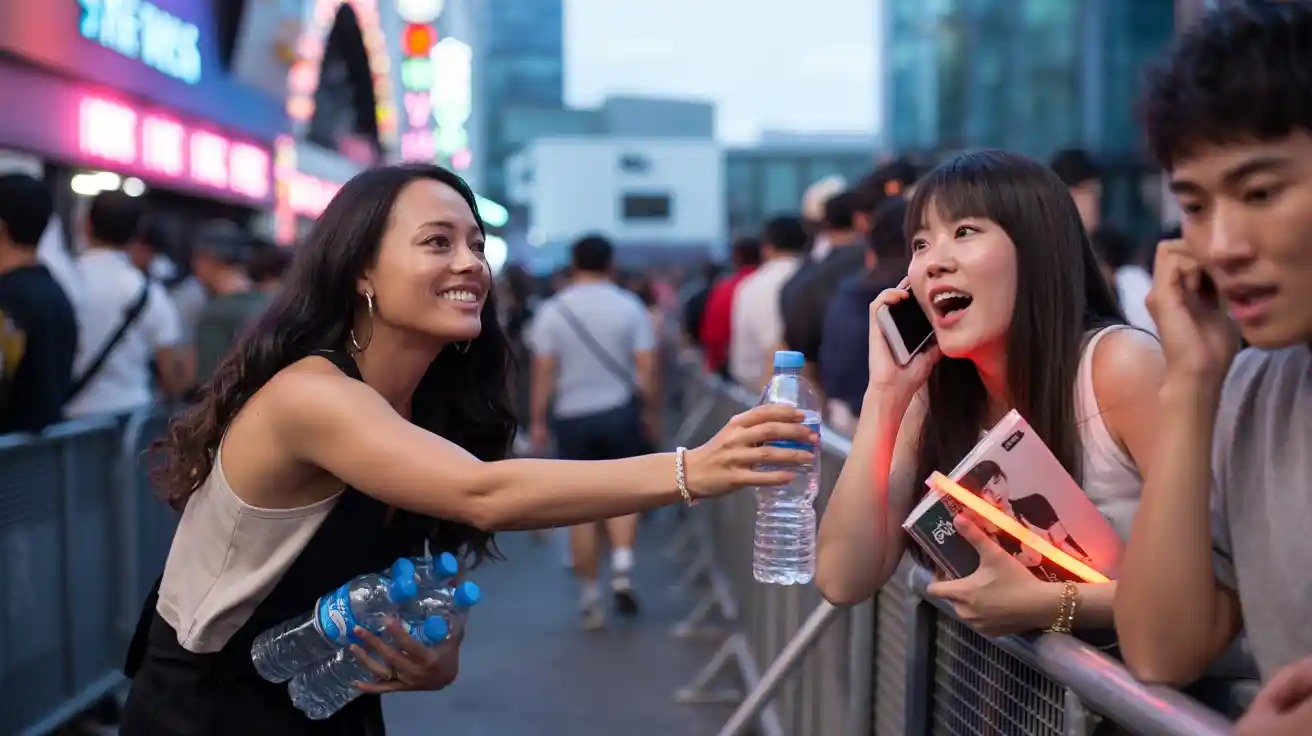 A Latina Kpop Fan Quietly Outsmarted a Rude Girl in Line by Speaking Korean