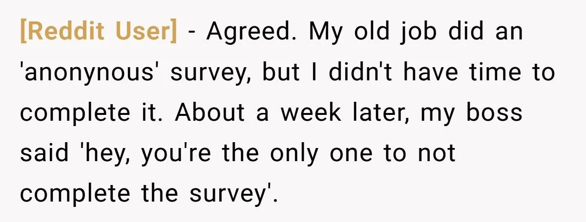 When ‘Anonymous’ Surveys Expose You - Workers Share Horror Stories