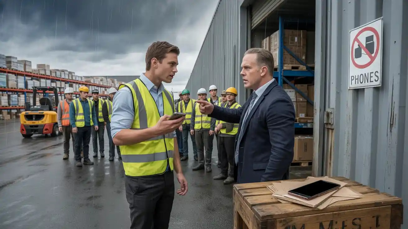 A Warehouse Worker Refused to Hand Over His Phone Despite a No-Phone Policy - Ending Up Costing the Company $100K+