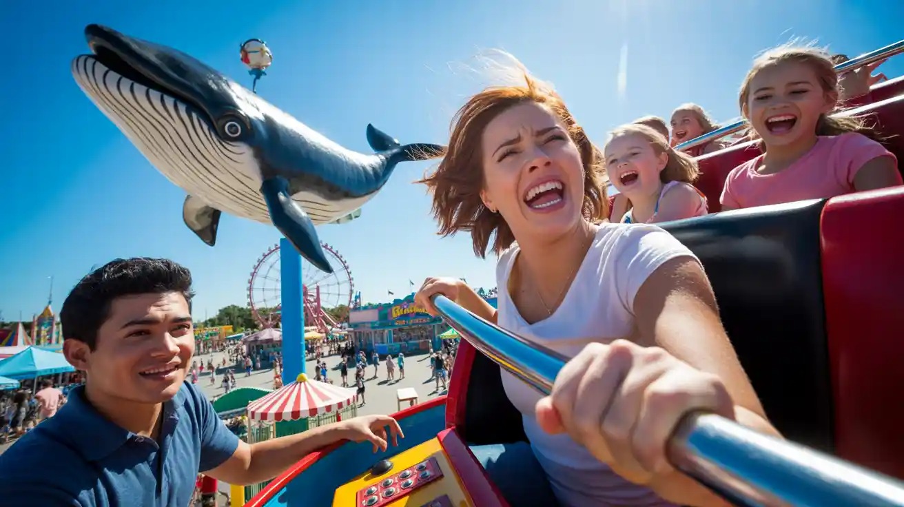Karen Demands the Ride Stop - Operator Parks Her at the Top Until She Breaks Down
