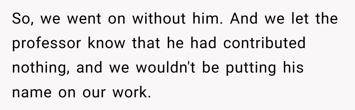 Group Project Sabotage: Faking A Flat Tire to Let Slackers Sink