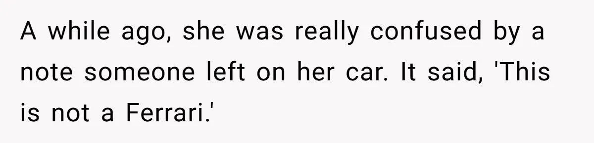 Fake Note On Corvette For Taking Four Parking Spots