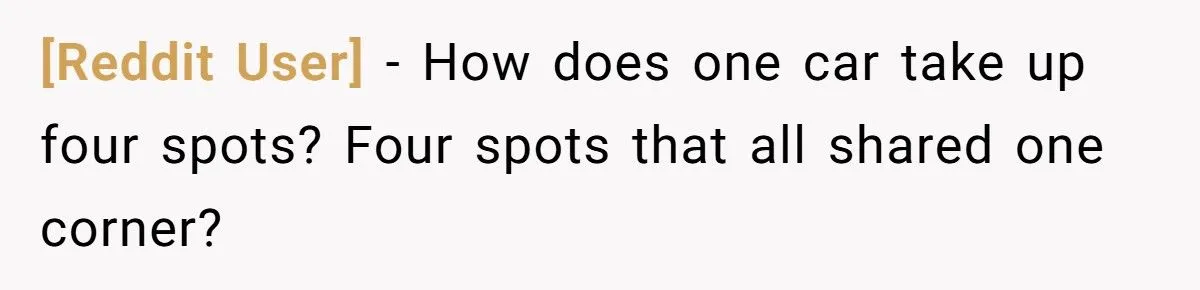 Fake Note On Corvette For Taking Four Parking Spots