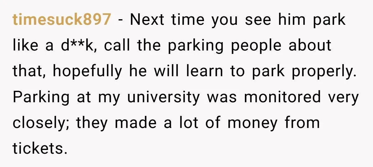 Fake Note On Corvette For Taking Four Parking Spots