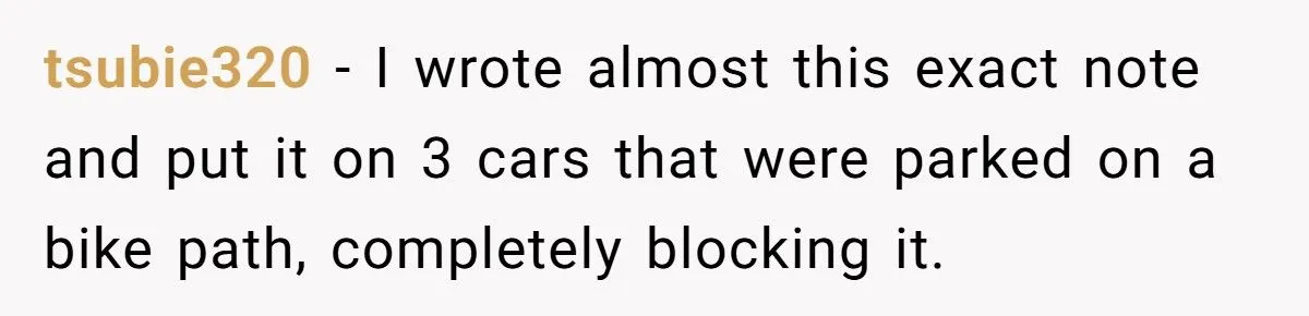 Fake Note On Corvette For Taking Four Parking Spots