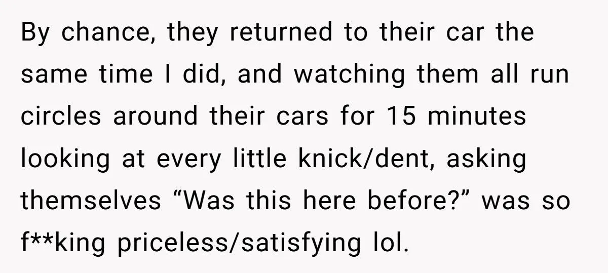 Fake Note On Corvette For Taking Four Parking Spots