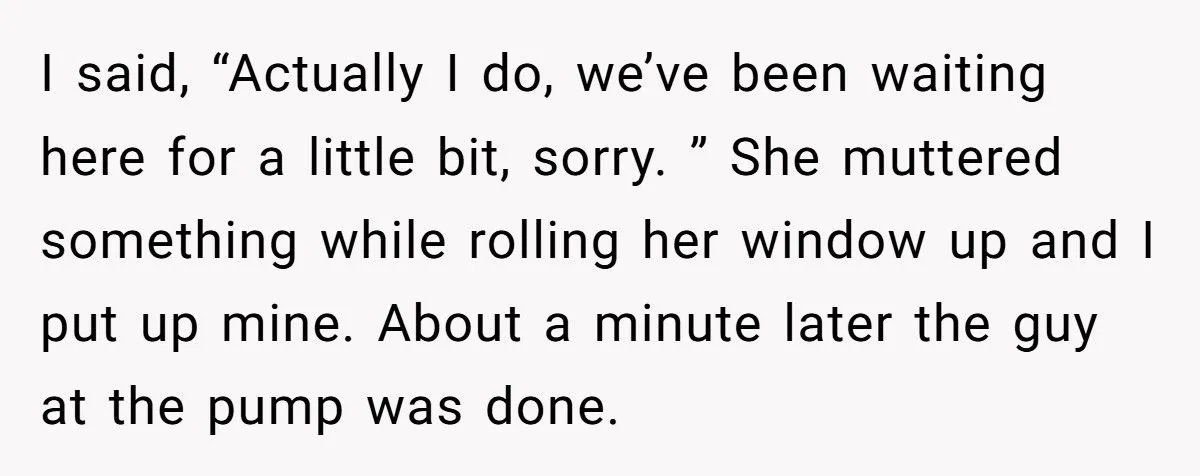 She Tried to Save 5 Minutes by Cutting the Line - Ended Up Stuck for 20 in the Most Humiliating Way