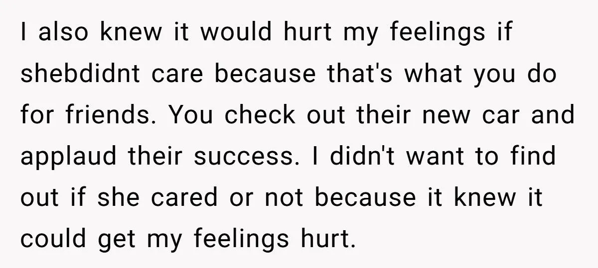 They Pretended to Be Unimpressed by Their Friend’s New Car After She Ignored Their Own - Were They Being Petty